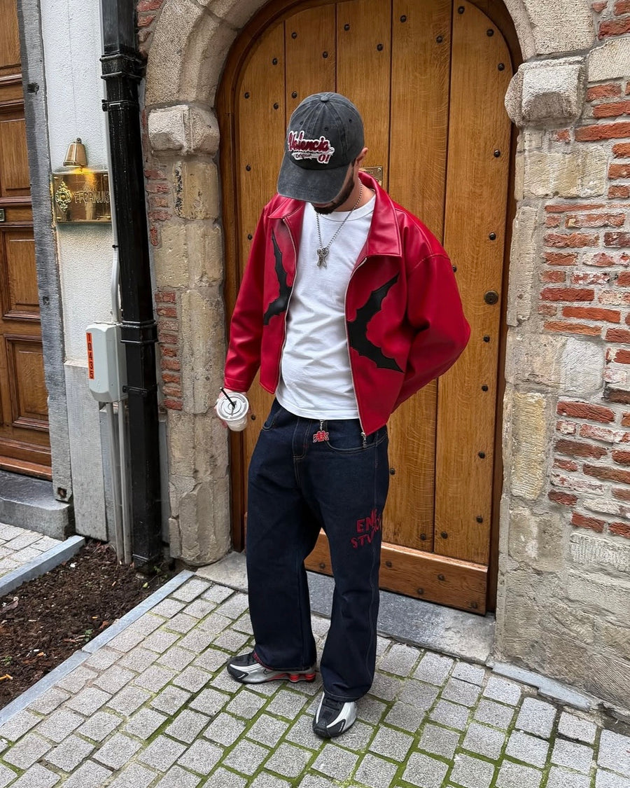 How others wore Captain Faux Leather Jacket