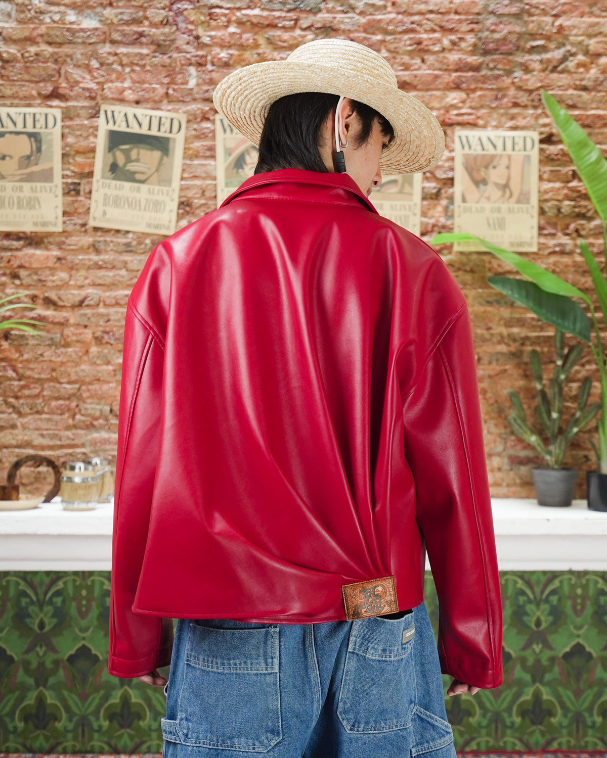 Captain Faux Leather Jacket