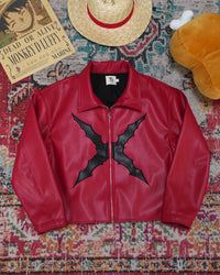 Captain Faux Leather Jacket (PREORDER)