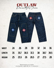 Outlaw Denim Motif Jeans