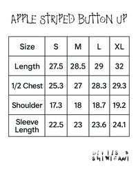 Apple Striped Button Up