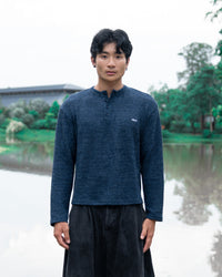 "TRULY STRONG" Waffle Henley Tee